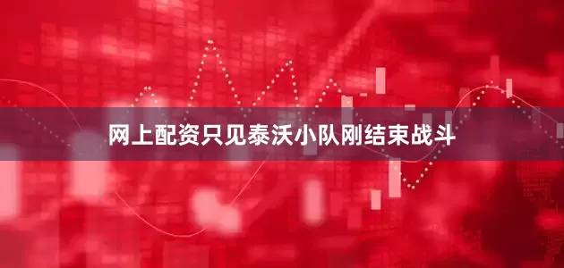 网上配资只见泰沃小队刚结束战斗